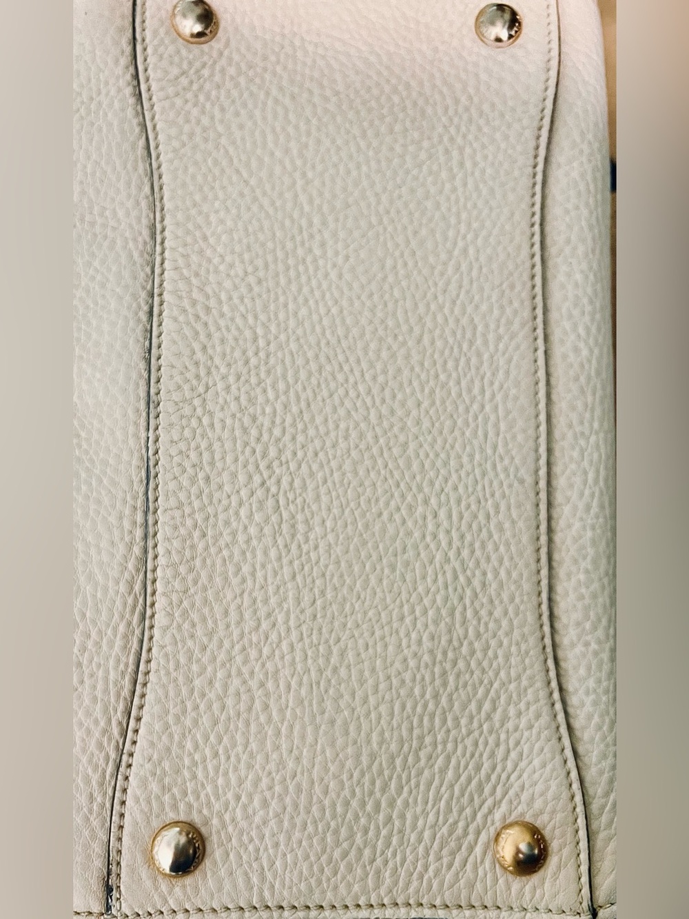 Prada “Bianco”Vitello Daino Leather Sound Flap top 2way #58M/Italy - Picture 12 of 16